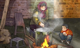 Bếp lửa chiều đông